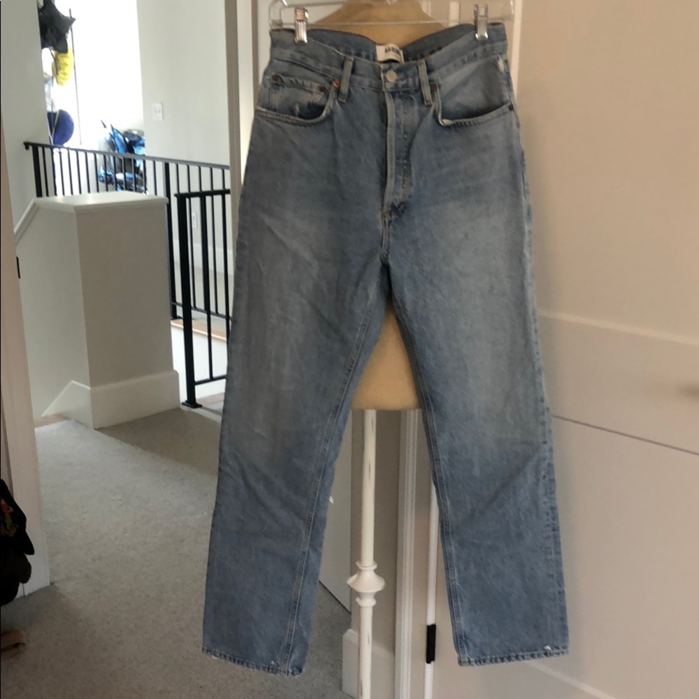 AGOLDE Lana High Rise Straight Jeans – Size 27 – Organic Cotton